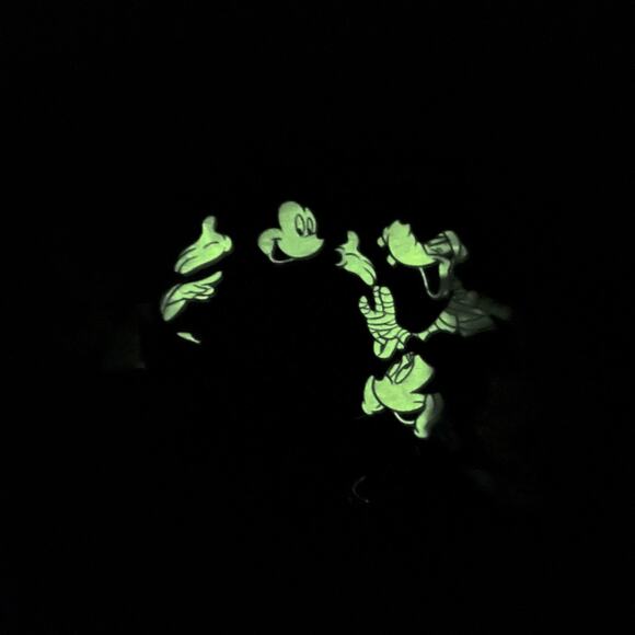 VTG 90s Women's GLOW IN THE DARK Mickey Unlimited Halloween Graphic Crewneck 2XL - Picture 3 of 12